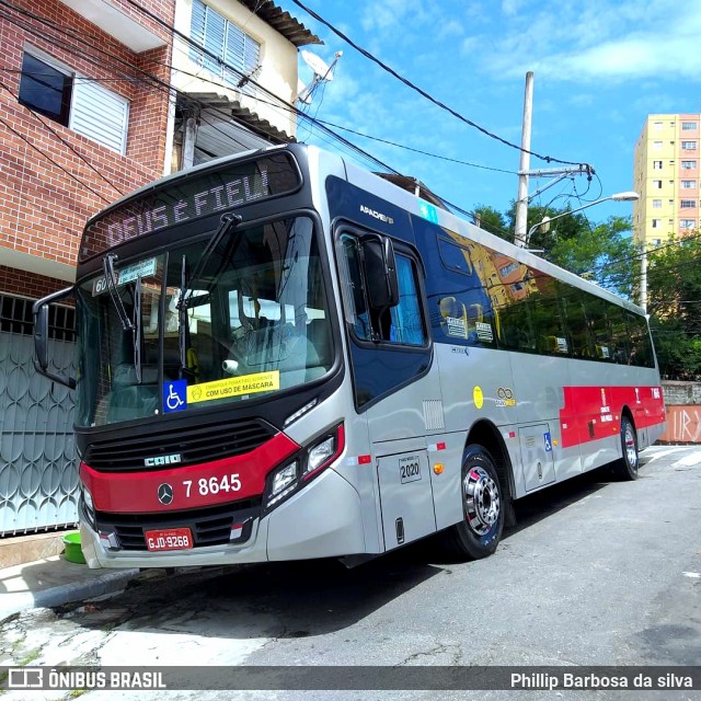 Transwolff Transportes e Turismo 7 8645 na cidade de São Paulo, São Paulo, Brasil, por Phillip Barbosa da silva. Número da foto: #8925438.