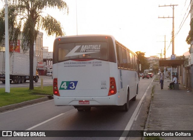 Martinele Transportes 43 na cidade de Cariacica, Espírito Santo, Brasil, por Everton Costa Goltara. Número da foto: #8927390.