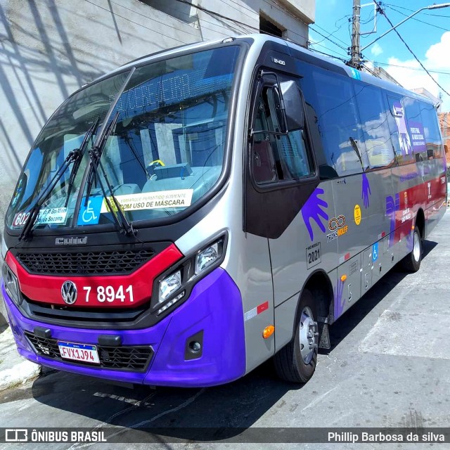 Transwolff Transportes e Turismo 7 8941 na cidade de São Paulo, São Paulo, Brasil, por Phillip Barbosa da silva. ID da foto: 8925434.