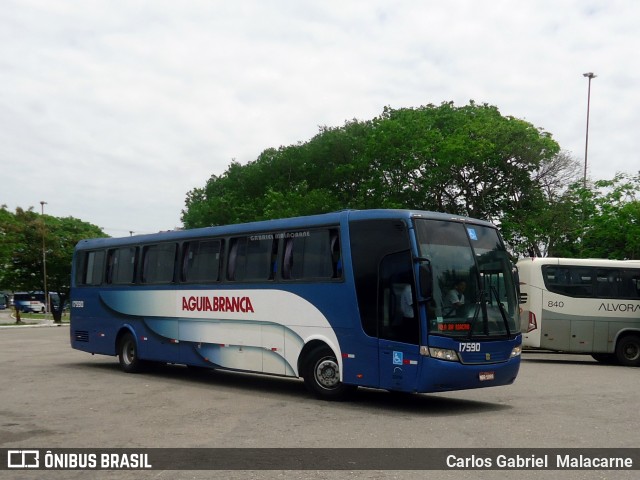 Viação Águia Branca 17590 na cidade de Vitória, Espírito Santo, Brasil, por Carlos Gabriel  Malacarne. ID da foto: 8924941.