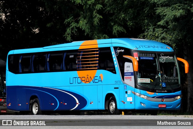 Litorânea Transportes Coletivos 5872 na cidade de São Paulo, São Paulo, Brasil, por Matheus Souza. Número da foto: #8926906.