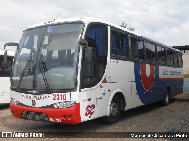 Viação São Cristóvão 2310 na cidade de Lavras, Minas Gerais, Brasil, por Marcos de Alcantara Pinto. Número da foto: #8927978.