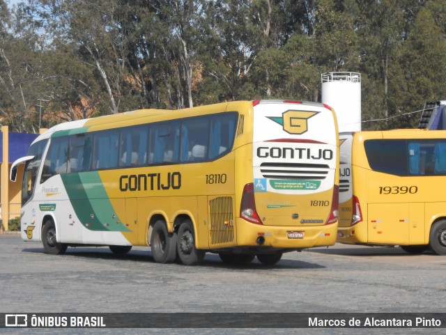 Empresa Gontijo de Transportes 18110 na cidade de Perdões, Minas Gerais, Brasil, por Marcos de Alcantara Pinto. ID da foto: 8927912.