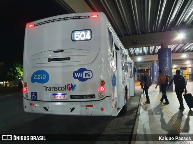Santa Zita Transportes Coletivos 21270 na cidade de Serra, Espírito Santo, Brasil, por Kaique Passos. Número da foto: #8928620.