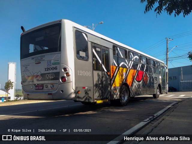 VB Transportes e Turismo 12006 na cidade de Indaiatuba, São Paulo, Brasil, por Henrique Alves de Paula Silva. Número da foto: #8929639.