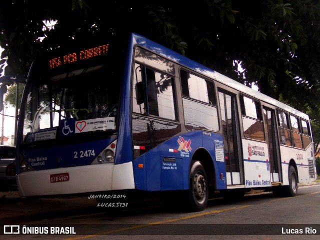 Sambaíba Transportes Urbanos 2 2474 na cidade de São Paulo, São Paulo, Brasil, por Lucas Rio. Número da foto: #8931138.