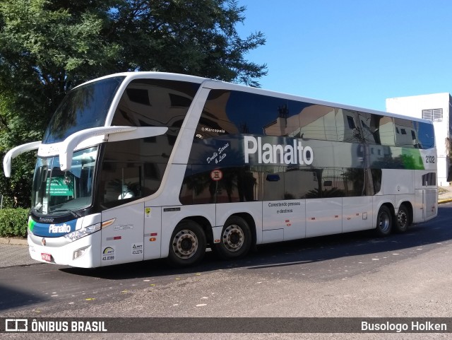 Planalto Transportes 2132 na cidade de Santa Maria, Rio Grande do Sul, Brasil, por Busologo Holken. ID da foto: 8931255.