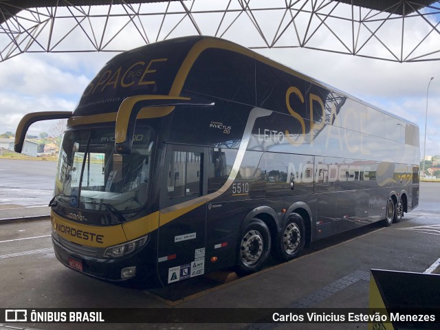 Expresso Nordeste 5510 na cidade de Guarapuava, Paraná, Brasil, por Carlos Vinicius Estevão Menezes. ID da foto: 8933598.