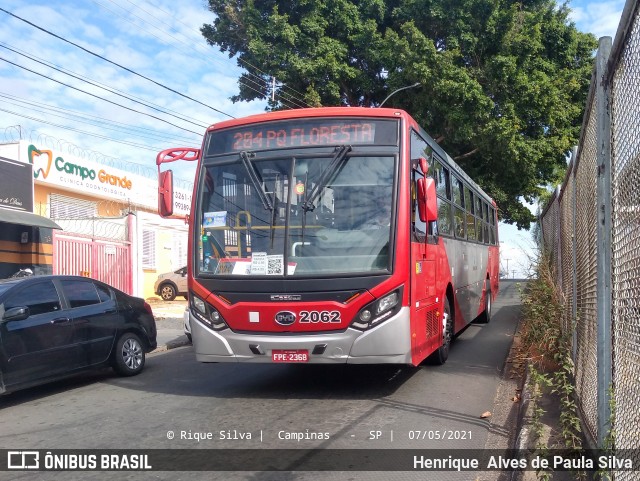 Itajaí Transportes Coletivos 2062 na cidade de Campinas, São Paulo, Brasil, por Henrique Alves de Paula Silva. Número da foto: #8931534.