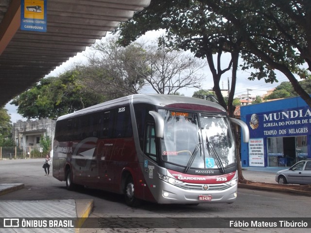 Expresso Gardenia 3535 na cidade de Três Corações, Minas Gerais, Brasil, por Fábio Mateus Tibúrcio. ID da foto: 8932796.