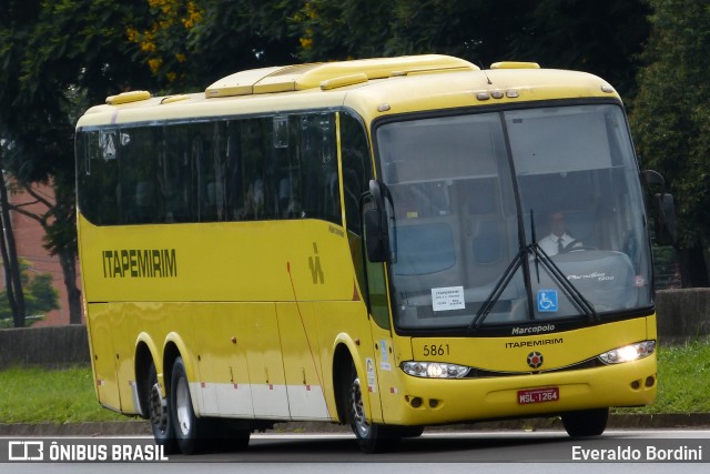 Viação Itapemirim 5861 na cidade de Caçapava, São Paulo, Brasil, por Everaldo Bordini. ID da foto: 8931232.