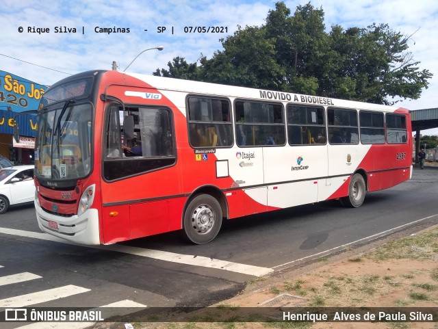 Itajaí Transportes Coletivos 2987 na cidade de Campinas, São Paulo, Brasil, por Henrique Alves de Paula Silva. Número da foto: #8931478.