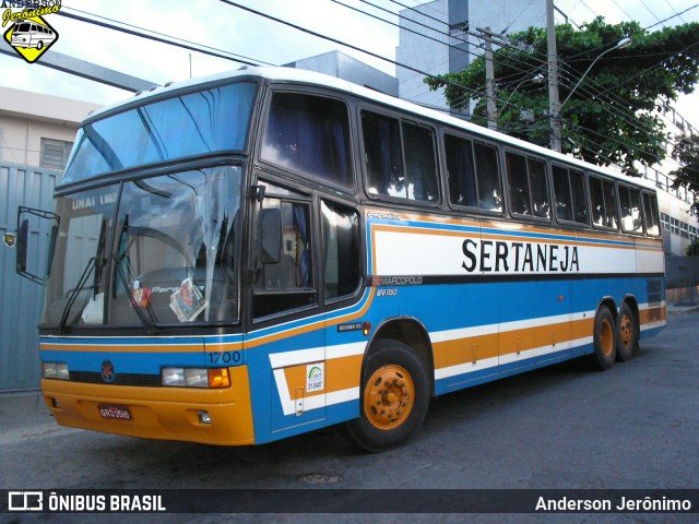 Viação Sertaneja 1700 na cidade de Belo Horizonte, Minas Gerais, Brasil, por Anderson Jerônimo. ID da foto: 8933478.