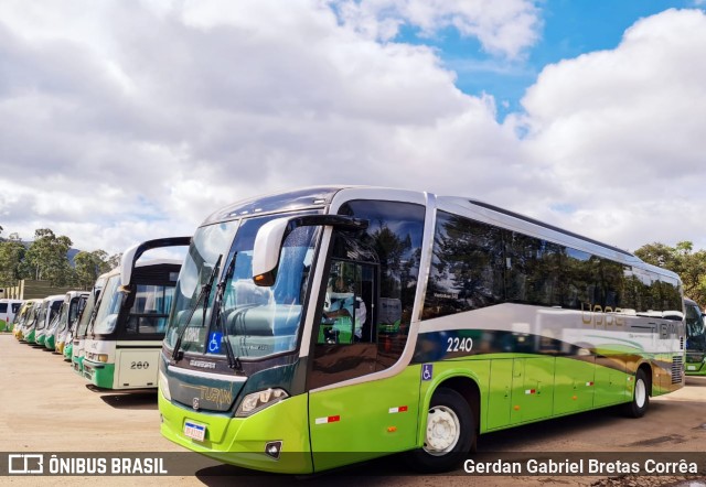 Turin Transportes 2240 na cidade de Ouro Branco, Minas Gerais, Brasil, por Gerdan Gabriel Bretas Corrêa. ID da foto: 8931633.