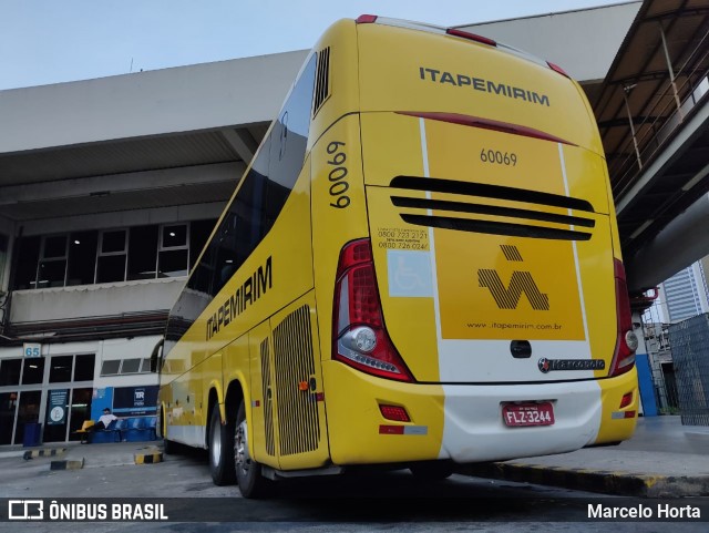 Viação Itapemirim 60069 na cidade de Rio de Janeiro, Rio de Janeiro, Brasil, por Marcelo Horta. Número da foto: #8932571.