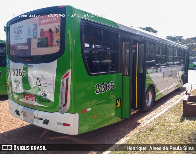 VB Transportes e Turismo 3366 na cidade de Campinas, São Paulo, Brasil, por Henrique Alves de Paula Silva. Número da foto: #8934321.