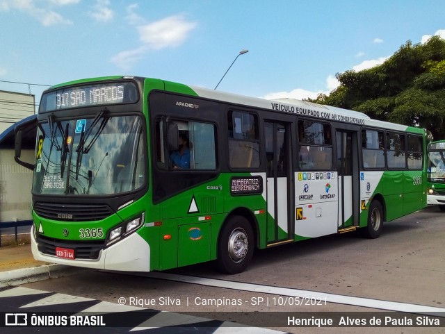 VB Transportes e Turismo 3365 na cidade de Campinas, São Paulo, Brasil, por Henrique Alves de Paula Silva. Número da foto: #8934332.