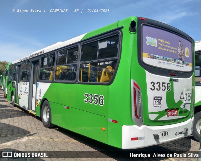 VB Transportes e Turismo 3356 na cidade de Campinas, São Paulo, Brasil, por Henrique Alves de Paula Silva. Número da foto: #8934356.
