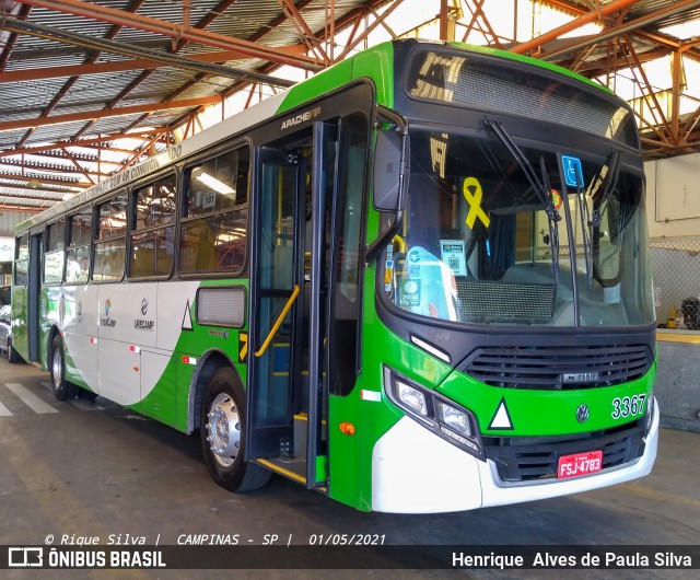 VB Transportes e Turismo 3367 na cidade de Campinas, São Paulo, Brasil, por Henrique Alves de Paula Silva. ID da foto: 8934313.