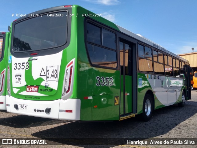 VB Transportes e Turismo 3353 na cidade de Campinas, São Paulo, Brasil, por Henrique Alves de Paula Silva. Número da foto: #8934362.