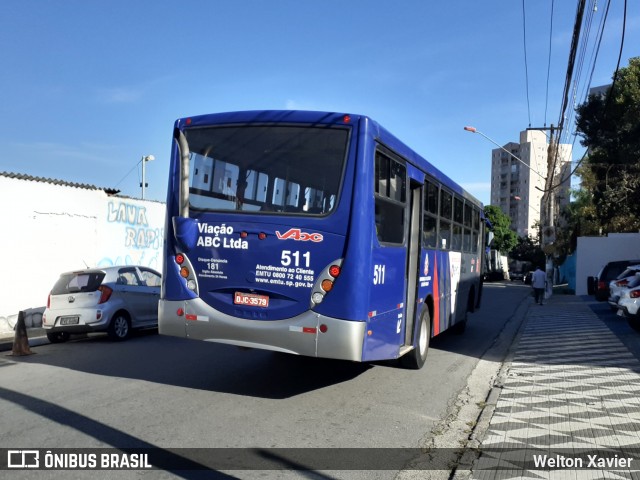 Auto Viação ABC 511 na cidade de Diadema, São Paulo, Brasil, por Welton Xavier. ID da foto: 8934486.