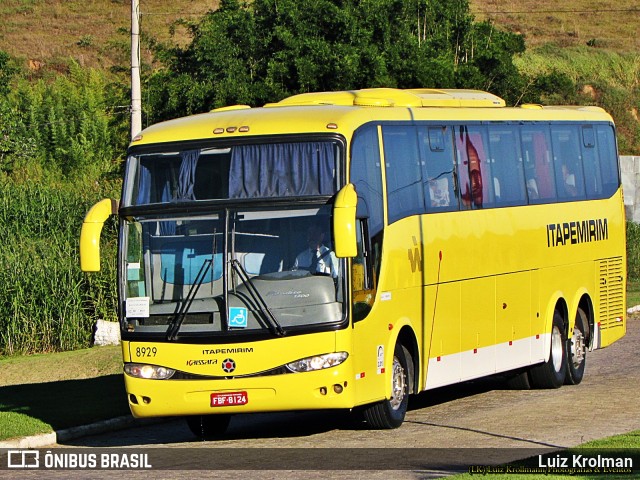 Viação Itapemirim 8929 na cidade de Juiz de Fora, Minas Gerais, Brasil, por Luiz Krolman. ID da foto: 8934554.