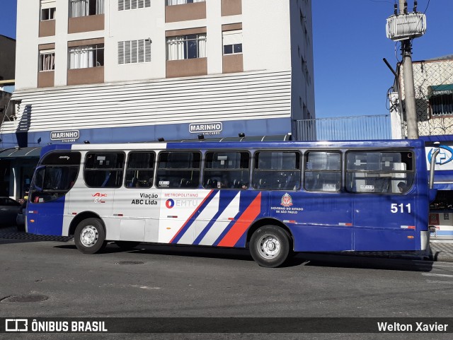 Auto Viação ABC 511 na cidade de Diadema, São Paulo, Brasil, por Welton Xavier. ID da foto: 8934527.