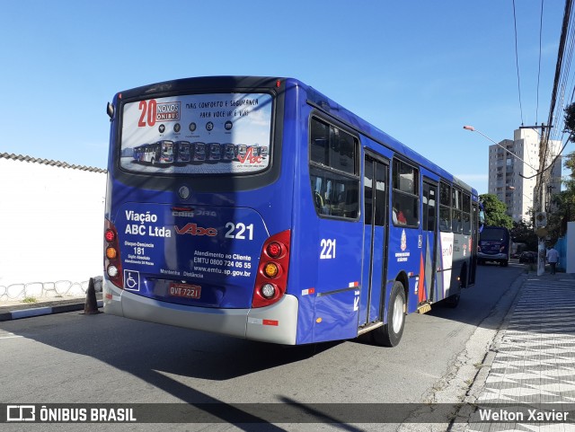 Auto Viação ABC 221 na cidade de Diadema, São Paulo, Brasil, por Welton Xavier. ID da foto: 8934515.