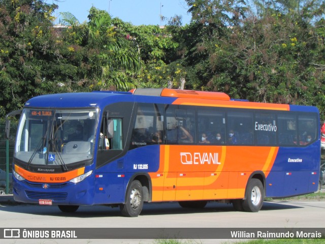 Evanil Transportes e Turismo RJ 132.035 na cidade de Rio de Janeiro, Rio de Janeiro, Brasil, por Willian Raimundo Morais. ID da foto: 8934520.