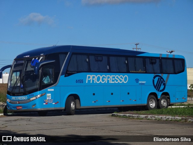 Auto Viação Progresso 6155 na cidade de Natal, Rio Grande do Norte, Brasil, por Elianderson Silva. ID da foto: 8936524.