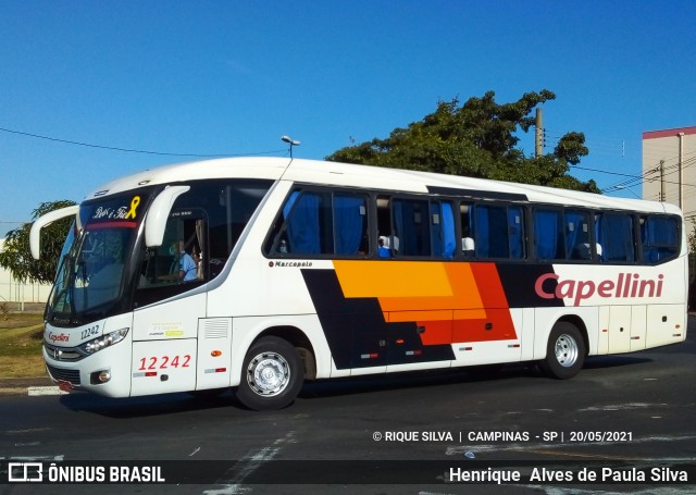 Transportes Capellini 12242 na cidade de Campinas, São Paulo, Brasil, por Henrique Alves de Paula Silva. ID da foto: 8939033.