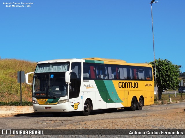 Empresa Gontijo de Transportes 20005 na cidade de João Monlevade, Minas Gerais, Brasil, por Antonio Carlos Fernandes. ID da foto: 8937353.