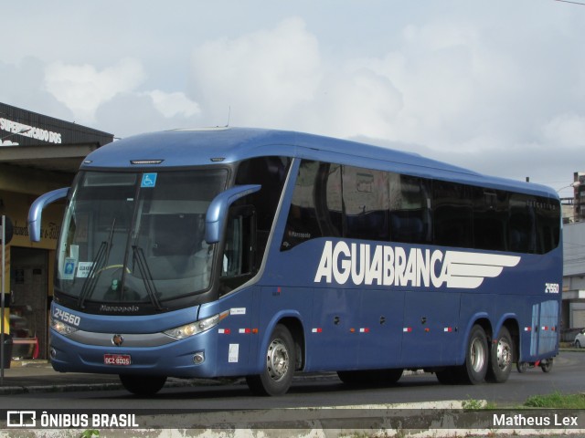 Viação Águia Branca 24560 na cidade de Itabuna, Bahia, Brasil, por Matheus Lex. ID da foto: 8938939.