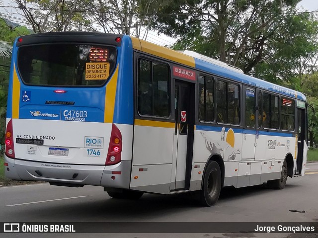 Viação Redentor C47603 na cidade de Rio de Janeiro, Rio de Janeiro, Brasil, por Jorge Gonçalves. Número da foto: #8936862.