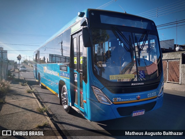 JTP Transportes - COM Bragança Paulista 03.023 na cidade de Bragança Paulista, São Paulo, Brasil, por Matheus Augusto Balthazar. Número da foto: #8936814.