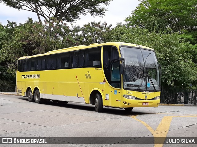 Viação Itapemirim 5731 na cidade de São Paulo, São Paulo, Brasil, por JULIO SILVA. Número da foto: #8942294.