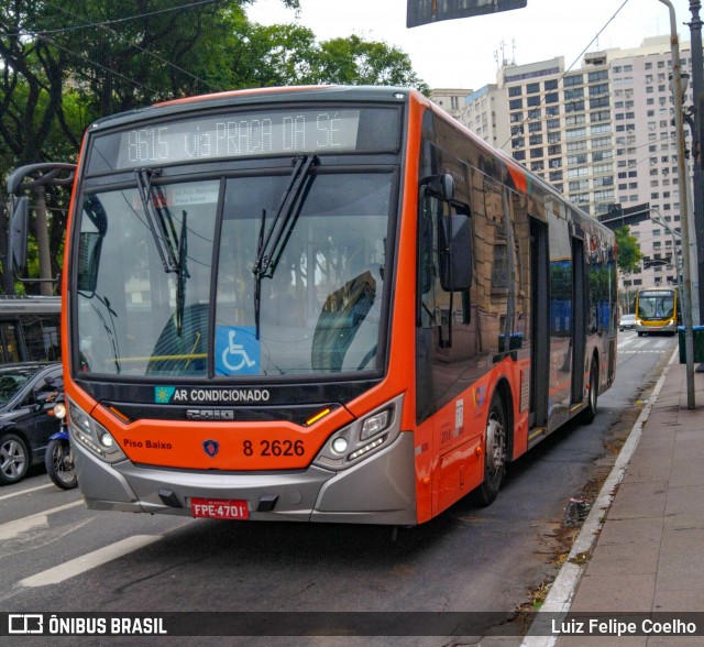 Viação Gato Preto 8 2626 na cidade de São Paulo, São Paulo, Brasil, por Luiz Felipe Coelho. Número da foto: #8942003.
