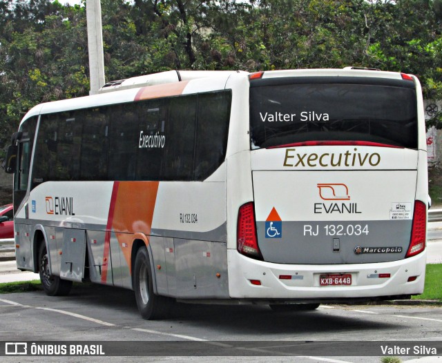 Evanil Transportes e Turismo RJ 132.034 na cidade de Rio de Janeiro, Rio de Janeiro, Brasil, por Valter Silva. Número da foto: #8940293.