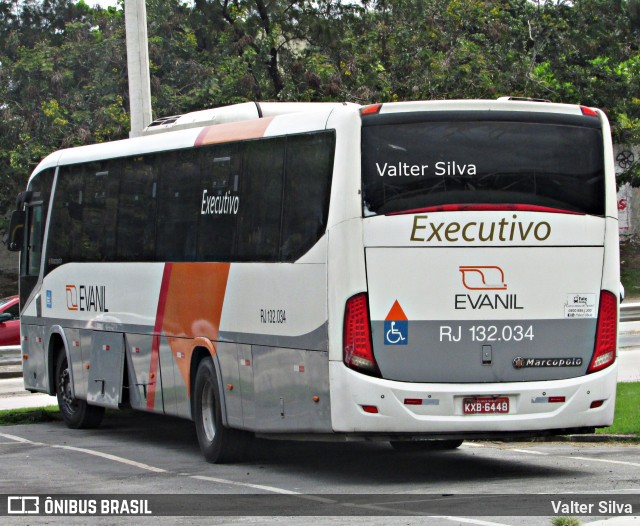 Evanil Transportes e Turismo RJ 132.034 na cidade de Rio de Janeiro, Rio de Janeiro, Brasil, por Valter Silva. ID da foto: 8940293.