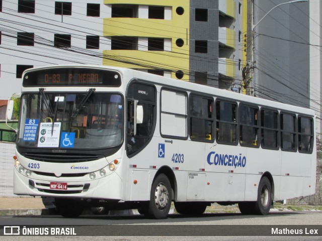 Empresa de Transportes Nossa Senhora da Conceição 4203 na cidade de Natal, Rio Grande do Norte, Brasil, por Matheus Lex. Número da foto: #8942210.