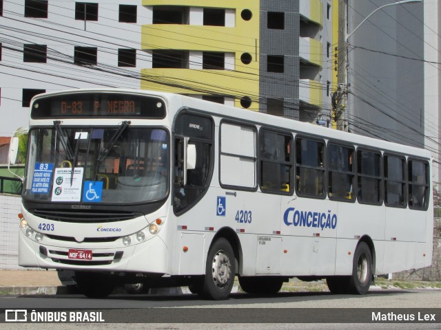 Empresa de Transportes Nossa Senhora da Conceição 4203 na cidade de Natal, Rio Grande do Norte, Brasil, por Matheus Lex. ID da foto: 8942210.