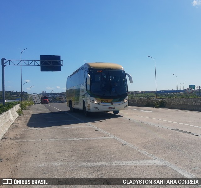 Empresa Gontijo de Transportes 18695 na cidade de Nossa Senhora do Socorro, Sergipe, Brasil, por Gladyston Santana Correia. ID da foto: 8941096.