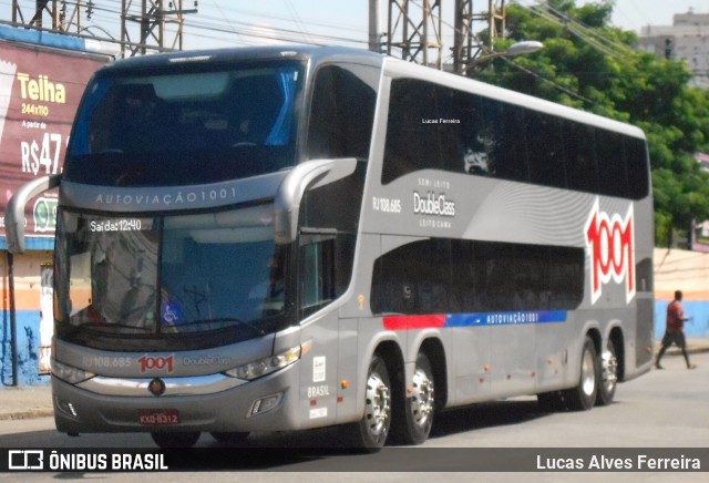 Auto Viação 1001 RJ 108.685 na cidade de Nova Iguaçu, Rio de Janeiro, Brasil, por Lucas Alves Ferreira. ID da foto: 8942265.