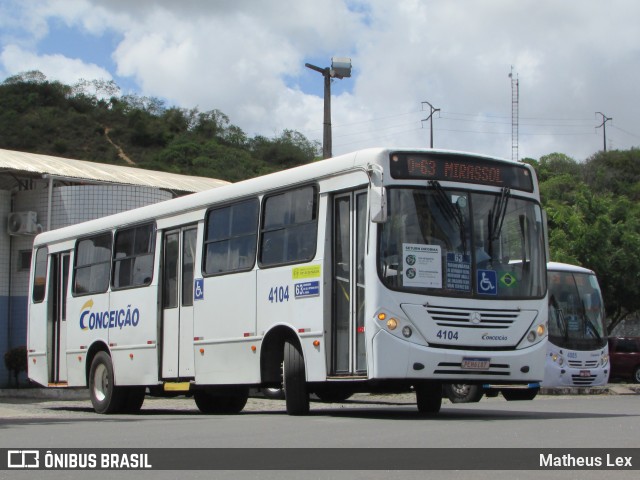 Empresa de Transportes Nossa Senhora da Conceição 4104 na cidade de Natal, Rio Grande do Norte, Brasil, por Matheus Lex. Número da foto: #8942216.