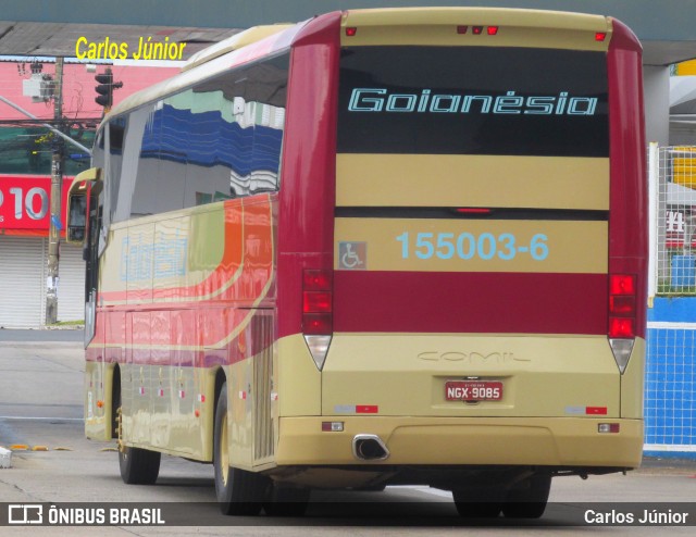 Auto Viação Goianésia 155003-6 na cidade de Goiânia, Goiás, Brasil, por Carlos Júnior. Número da foto: #8940496.