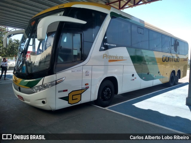 Empresa Gontijo de Transportes 21280 na cidade de Guanambi, Bahia, Brasil, por Carlos Alberto Lobo Ribeiro. ID da foto: 8941451.