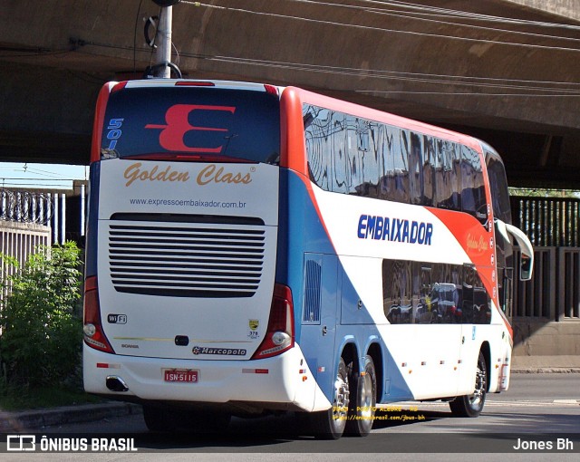 Expresso Embaixador 501 na cidade de Porto Alegre, Rio Grande do Sul, Brasil, por Jones Bh. ID da foto: 8944183.