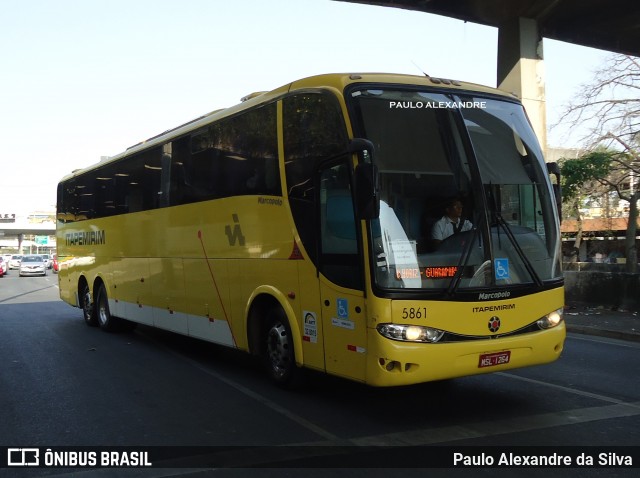 Viação Itapemirim 5861 na cidade de Belo Horizonte, Minas Gerais, Brasil, por Paulo Alexandre da Silva. ID da foto: 8942463.