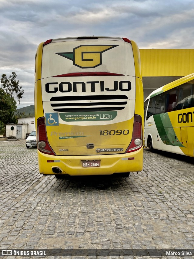 Empresa Gontijo de Transportes 18090 na cidade de Jequié, Bahia, Brasil, por Marco Silva. ID da foto: 8942514.