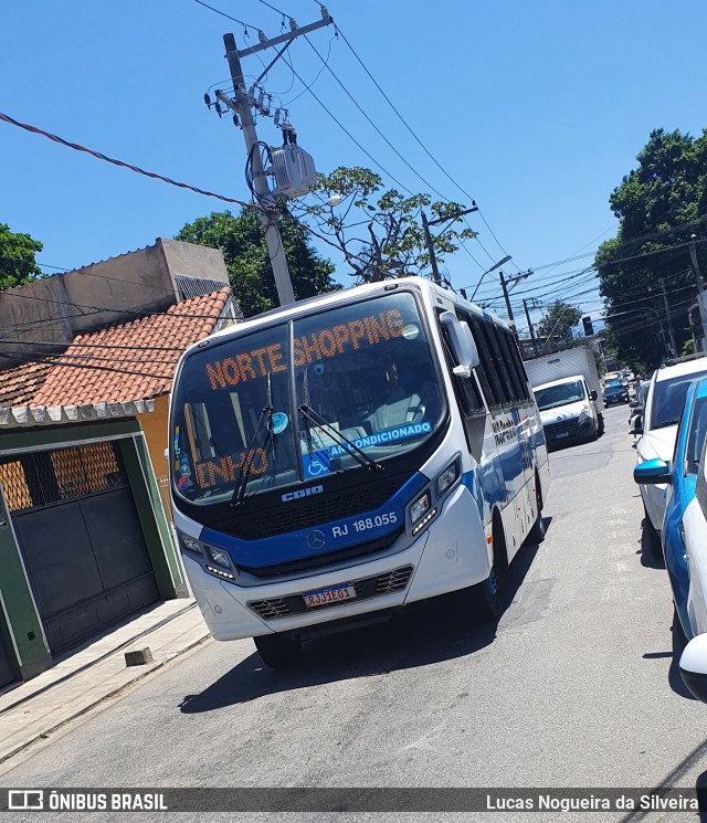 Viação Nossa Senhora da Penha RJ 188.055 na cidade de Nova Iguaçu, Rio de Janeiro, Brasil, por Lucas Nogueira da Silveira. Número da foto: #8943188.
